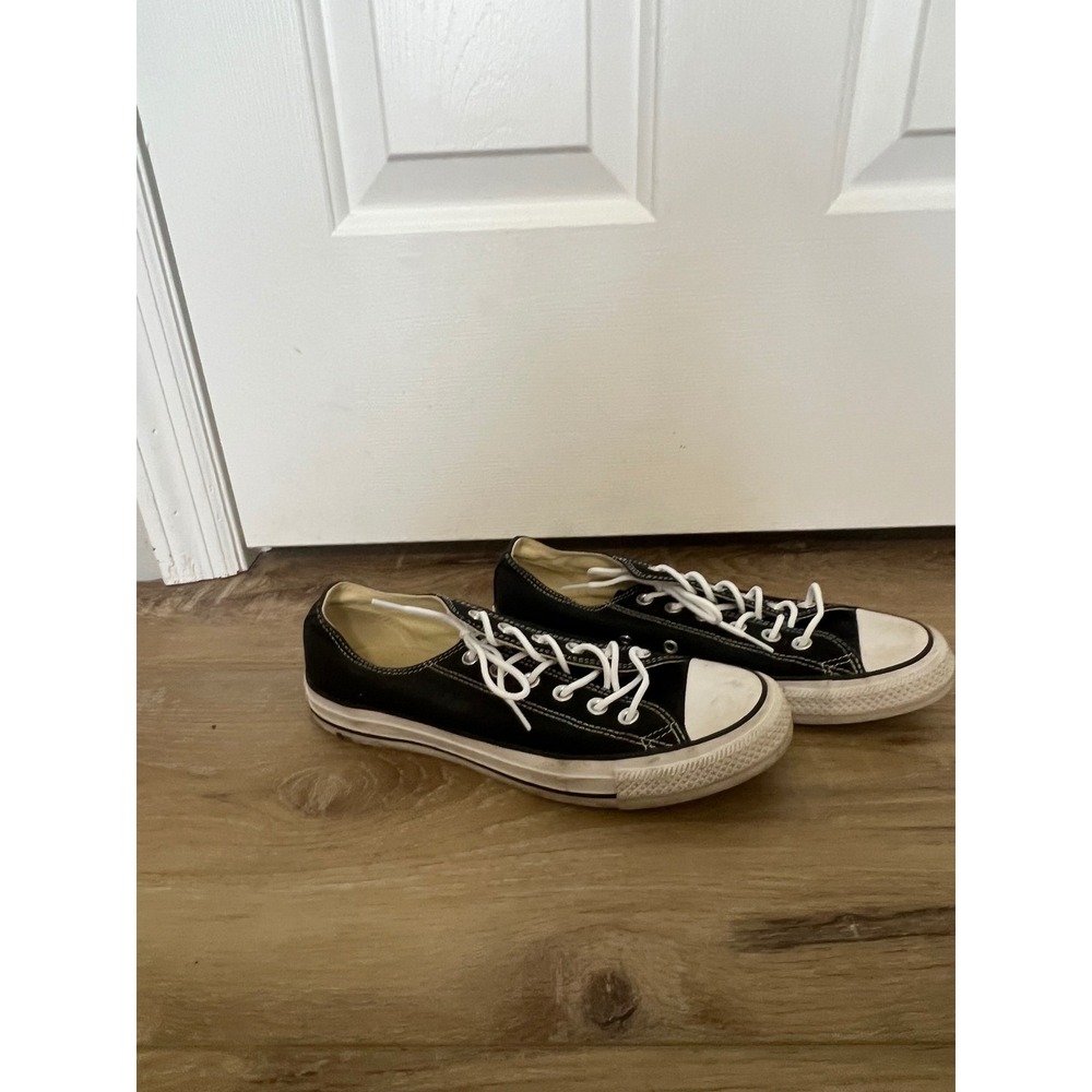 Converse Chuck Taylor All Star Low Top Black Sneakers Mens 7 Womens 9